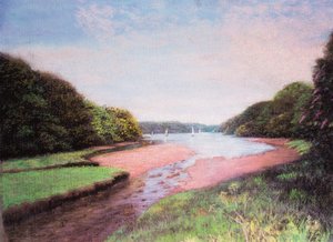 Dittisham, Etelä-Devon, 1997 (pastelli)